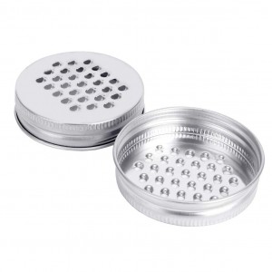 Stainless Steel Regular Mouth Mason Jar 70mm Grater Lids Cheese Grating Lid