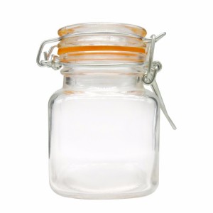 Small 100ml Clear Swing Top Glass Jar Spice Jar Candy Jar