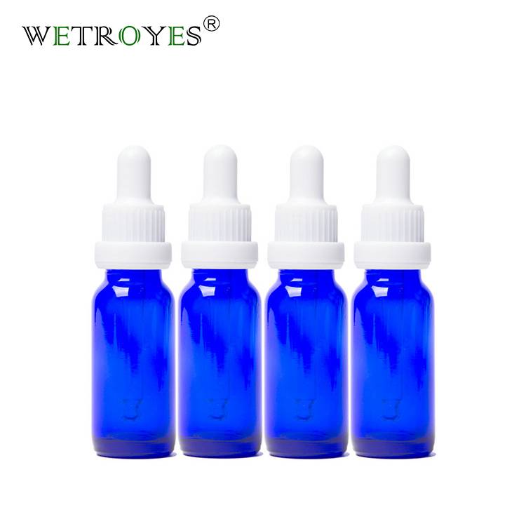 15ml Boston Round Glass Bottle with White Dropper Featured Image