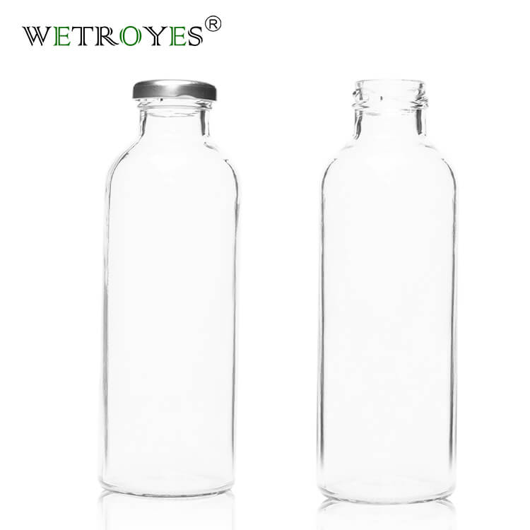 Clear 16oz Round Water Juice Bottle With Twist Off Lid Featured Image