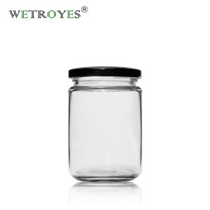 350ml Round Glass Jars for Honey Spice Oil with Twist Off Lid