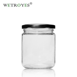 450ml Round Glass Jars for Honey Spice Oil with 82mm Twist Off Lid