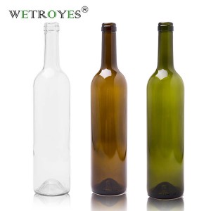 750ML Large Dark Green Glass Bottle For Wine Liquor