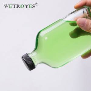 100ml 200ml 250ml 350ml 500ml Flat Glass Bottle for Cold Brew Coffee with PP Cap