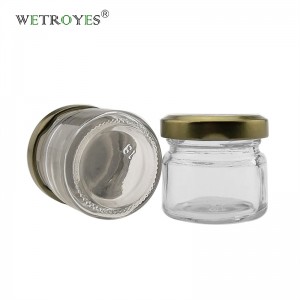 28 gram 1oz Sample Honey Jam Jelly Glass Jar with Metal Lids