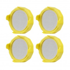 Wide Mouth 86mm ABS Plastic Sprouting Lid with Stainless Steel Mesh