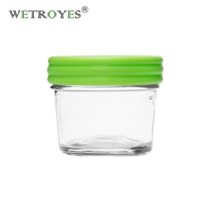 Hot Sale 4 oz Empty Wide Mouth Mason Jar with Lid