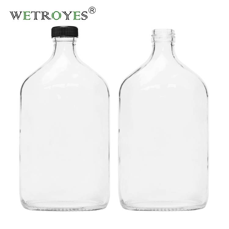 500ml Flat Glass Bottle for Cold Brew Coffee with PP Cap Featured Image