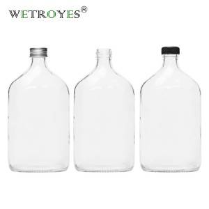 500ml Flat Glass Bottle for Cold Brew Coffee with PP Cap