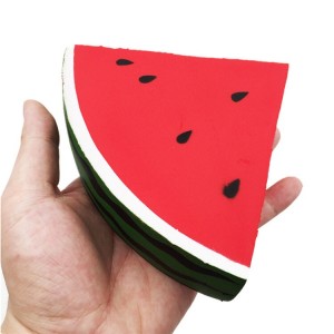 Pu foam toys realistic squishy fruits slow rebound soft squishy watermelon