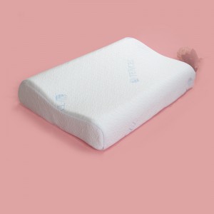 Wave shape slow rebound 100% memory foam sleeping pillow