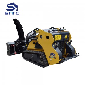 Compact cheap tracked mini skid steer loader 25-50 hp with many attachments