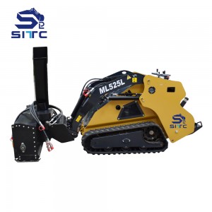 Compact cheap tracked mini skid steer loader 25-50 hp with many attachments