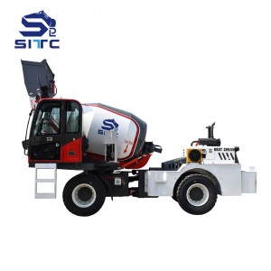 3.5cbm self loadong concrete mixer truck 270 degree rotate drum