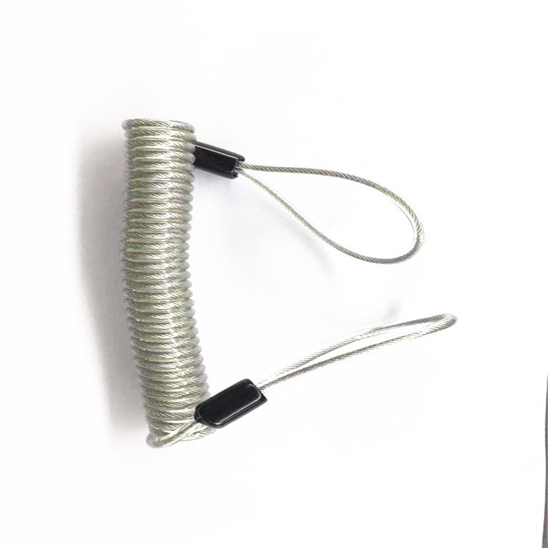 Plastic Coated Safety Coil Tool Hanging Rope