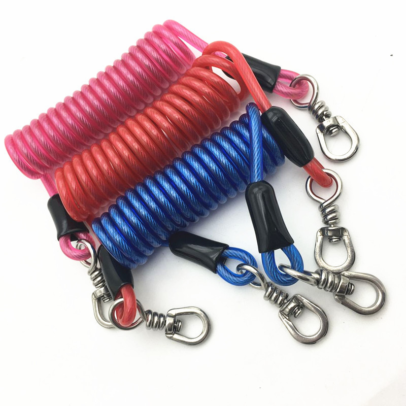 Spring coil tether Lanyards Ropes