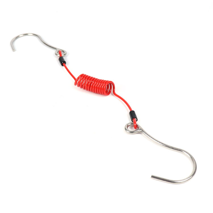 Tali alat tangan tali pengikat alat Spiral elastis tugas berat yang dapat ditarik tali pengaman untuk keselamatan