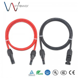 Prilagođeni solarni kabelski svežanj IP67 vodootporan 1500V dc dvostruki produžni kabel s PV konektorom muški + ženski