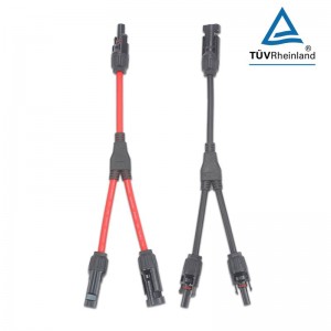 y-splitter 1 ad 2 cables tabulae solaris IP67 Wire Pv Parallel Connector masculus ad 2 phaleras solares cables solares