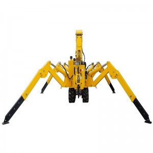 1 Ton Newest design top quality European standard electric mini spider crawler crane