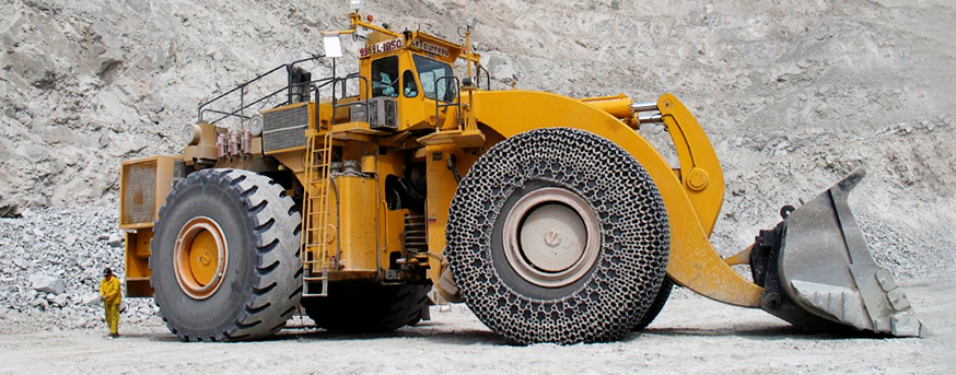 TYRE PROTECTION CHAINS FOR WHEEL LOADERS