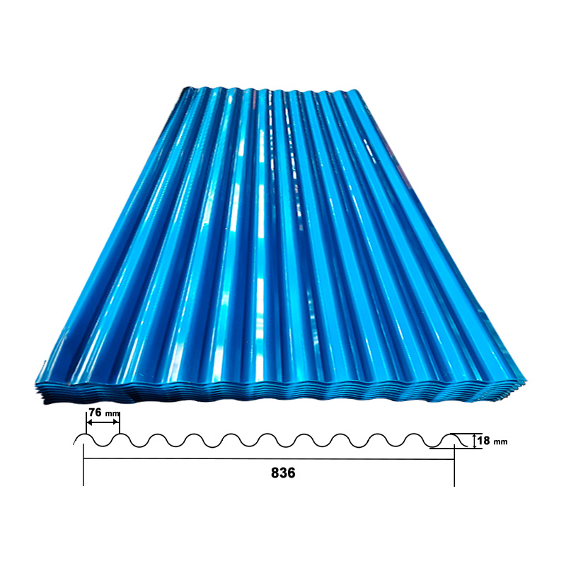 Corrugated Iron Sheet, Color Coated Steel Sheet For Roofing Sheet 28Gauge And More Sizes