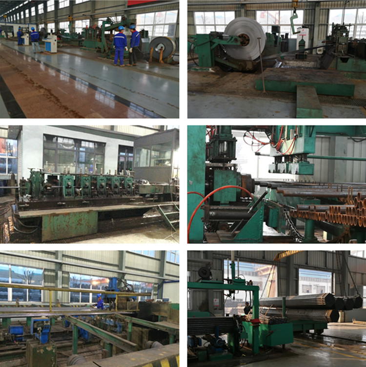 steel welded MS pipe production line