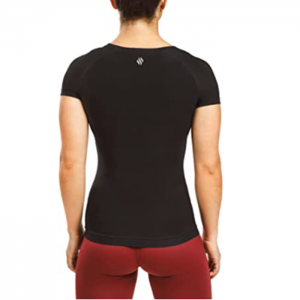 Sweat Shaper Women’s Athletic Tee, Short Sleeve High-Performance Compression T-Shirt, Performance Baselayer Workout Shirt