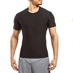 Sweat Shaper Men’s Athletic Tee, Short Sleeve Compression T-Shirt, Performance Baselayer Workout Shirt