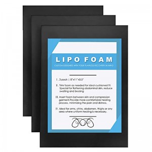 3 Pack Lipo Foam – Post Surgery Ab Board for Use with Post Liposuction Surgery Flattening Abdominal Compression Garments 8″X11″ Liposuction Foam pads for Recovery