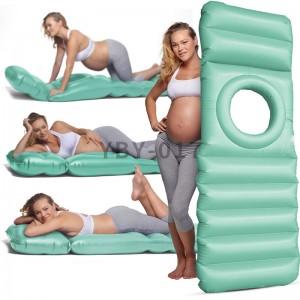 The Inflatable Full Body Maternity Pillow with a Hole for Baby Bumps to Lie on Your Tummy During Pregnancy