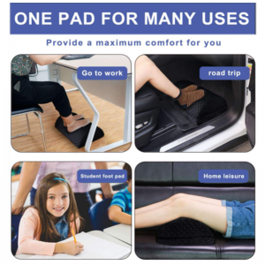 Foot Rest for Under Desk /Ergonomic High-Ranking Memory Foam Under Desk Adjustable Height Footrest Rocker / Massage Textured Office Desk Foot Pillow Pad /Relieve Back and Foot Soreness