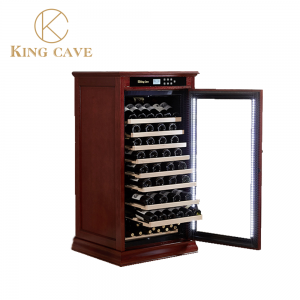 Firiji ya Oak Wine Cooler Cabinet