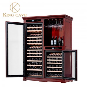Refrigerator sa Cabinet nga Pabugnaw sa Oak Wine