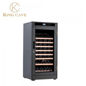дървен шкаф за хладилно вино