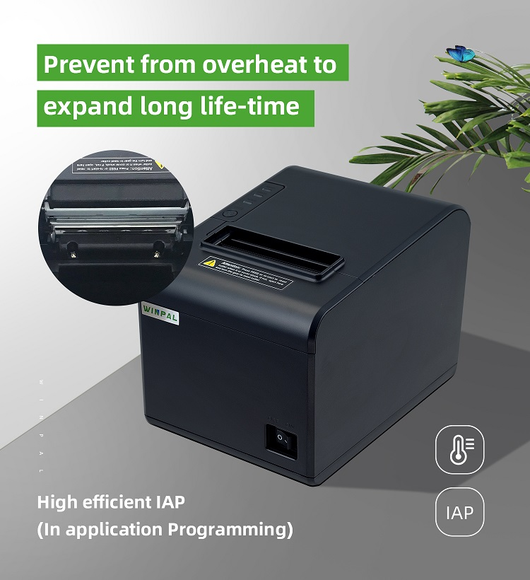 L'imprimante de reçus thermique Winpal WP300 gère facilement les promotions