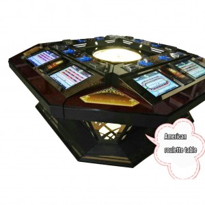 8 players American roulette machine wheel table...