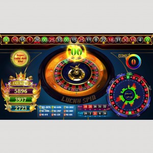 Single machine simulation roulette slot game