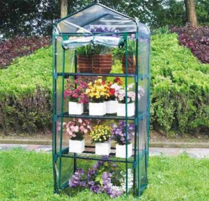 4-tier mini greenhouse for garden