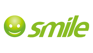улыбка логотип белый