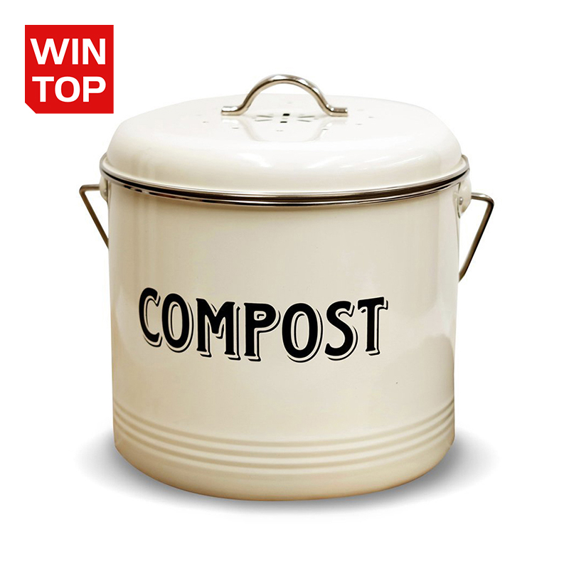 Compost Bin 1Gallon Stainless Steel 304 Stainless Steel Kitchen Composter Indoor Countertop Kit
