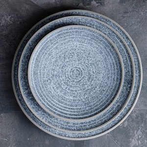 New Delivery for Brown Ceramic Dinner Plates - Single Ceramic Plates Original Designed Looks Like Stoneware Big dinner plate – Win-win