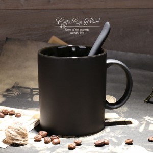 420ml Ceramic Mugs Pure Color Classic Mugs with Spoon Lid Milk Coffee Mug Mark Drinkware Novelty Gifts