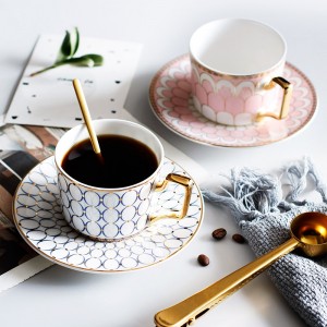 Британски Пхном Пенх керамичка шоља за кафу европска и сет тањира Једноставан поподневни чај за домаћинство