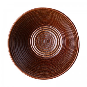 Ceramic kiln glaze thread ramen bowl soup bowl