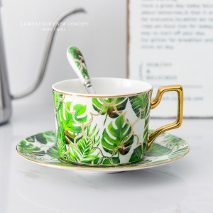 Coffee Cup English Afternoon Tea Top Grade Bone China Tea Set 220ML Luxury Drinkware