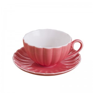 Керамичка шоља за кафу у европском стилу Мала луксузна, елегантна кућна Елегантна британска шоља за поподневни чај, једна шоља са тањирићем