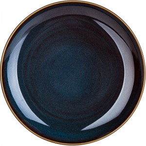 luxcery 1-2-4-6 Person Dinner Set  Deep Blue Color Ceramic Retro Glazo dinnerware set