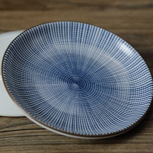 Japanese Traditional Style Ceramic Dinner Plates Porcelain Dish Saucer