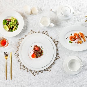 Grid Series – White Dinnerware